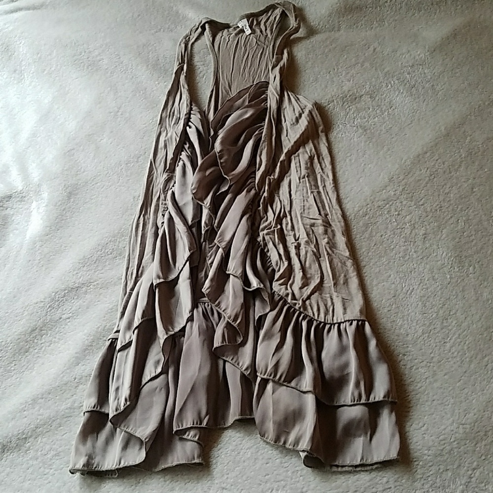 Champagne Cardigan Vest